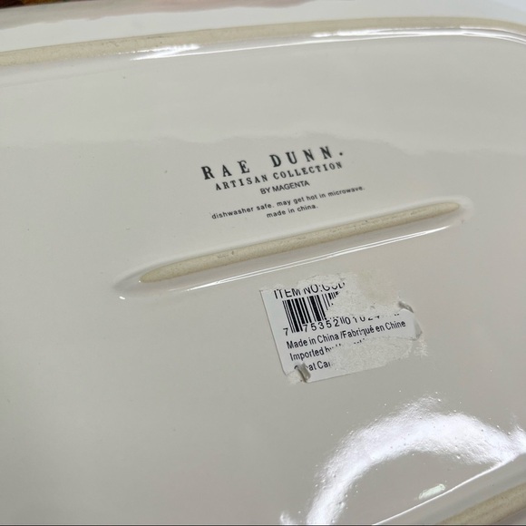 NEW Rae Dunn “AUTUMN” White Oval Ceramic Dinner Serving Fall 15” Platter Plate - Picture 6 of 8